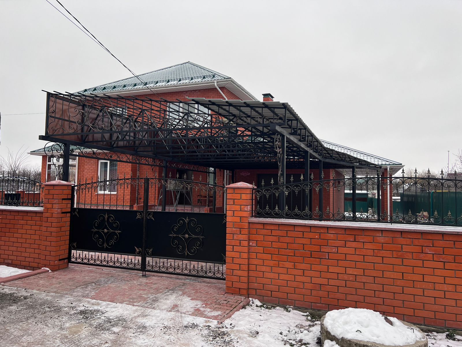 Базовый односкатный навес